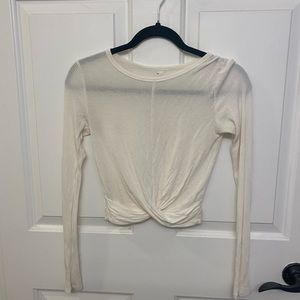 Alo cover long sleeve top - cream